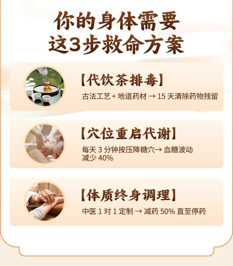 身体需要的三步救命方案：代饮茶排毒、穴位重启代谢、体质终身调理